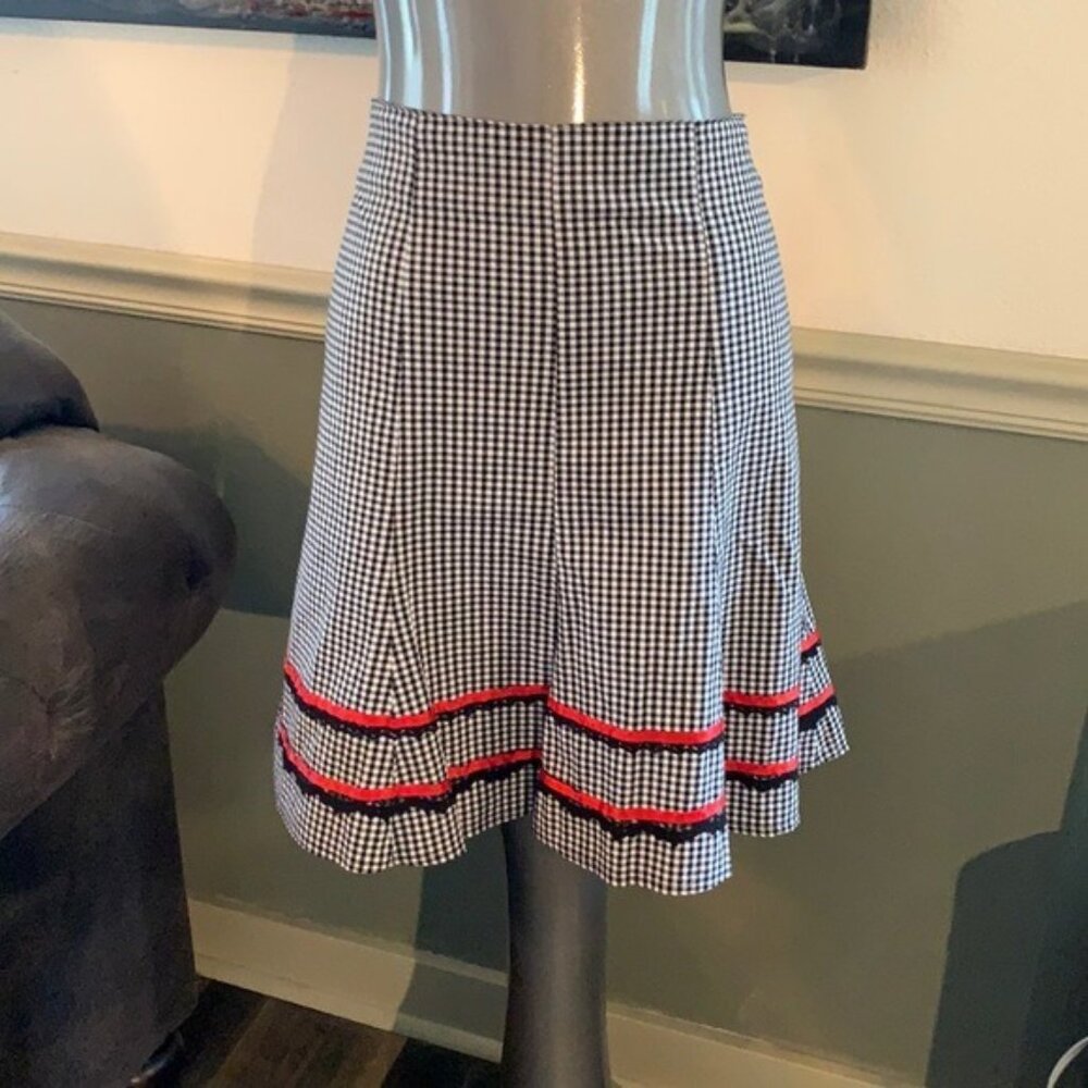 Morbid Threads Gingham Skirt